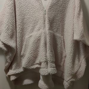 Aerie Sherpa Hooded Poncho "Cape"